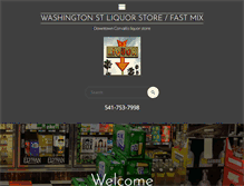 Tablet Screenshot of corvallisliquorstore.com